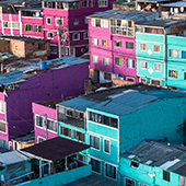 colorfully painted houses